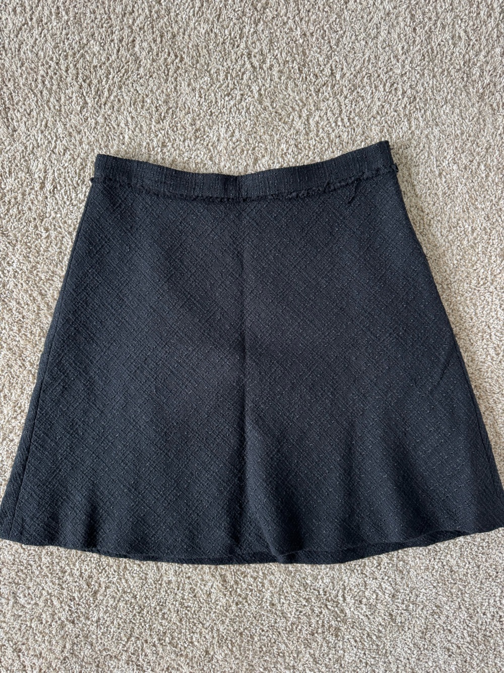 Brooks Brothers Black Textured Skirt